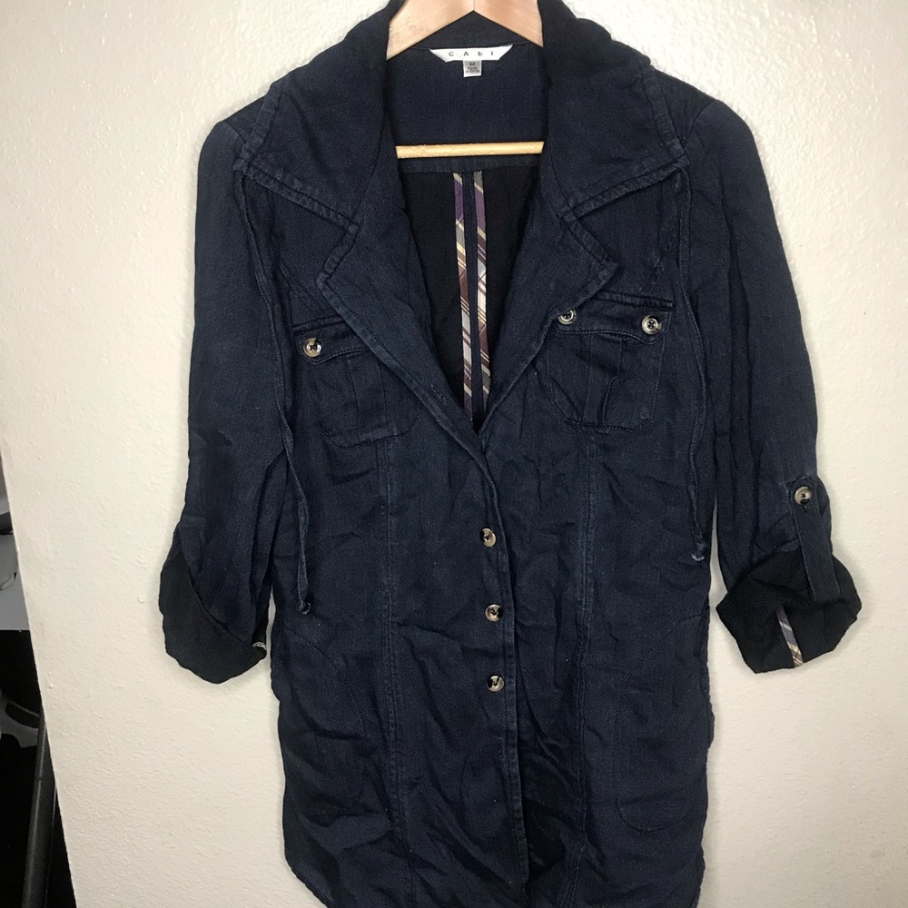CAbi Jean Tunic Dress Shirt